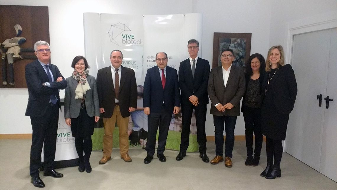 The Regional Minister of Health of the Basque Government visits VIVEbiotech