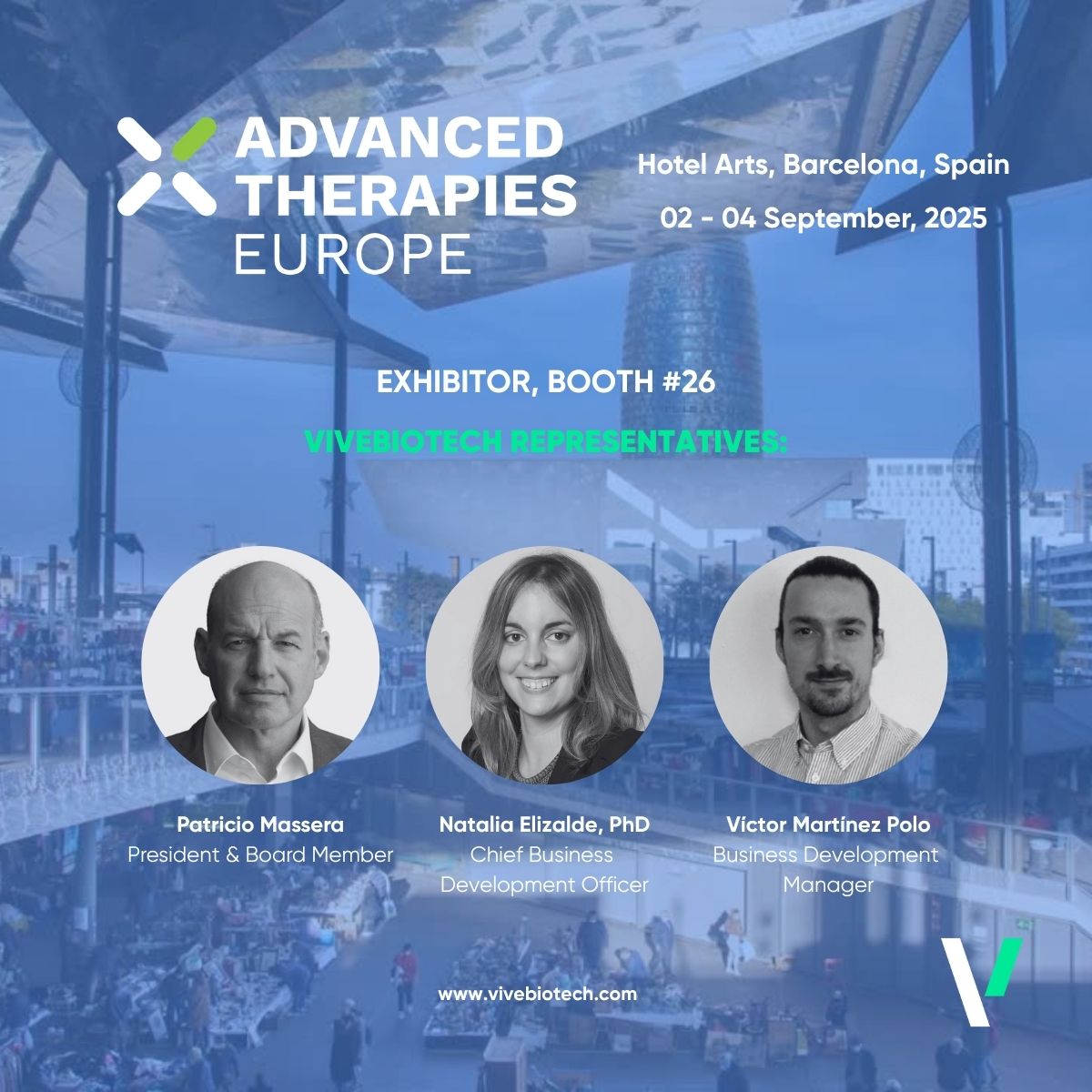 VIVEbiotech to Exhibit at Advanced Therapies Europe 2025 in Barcelona