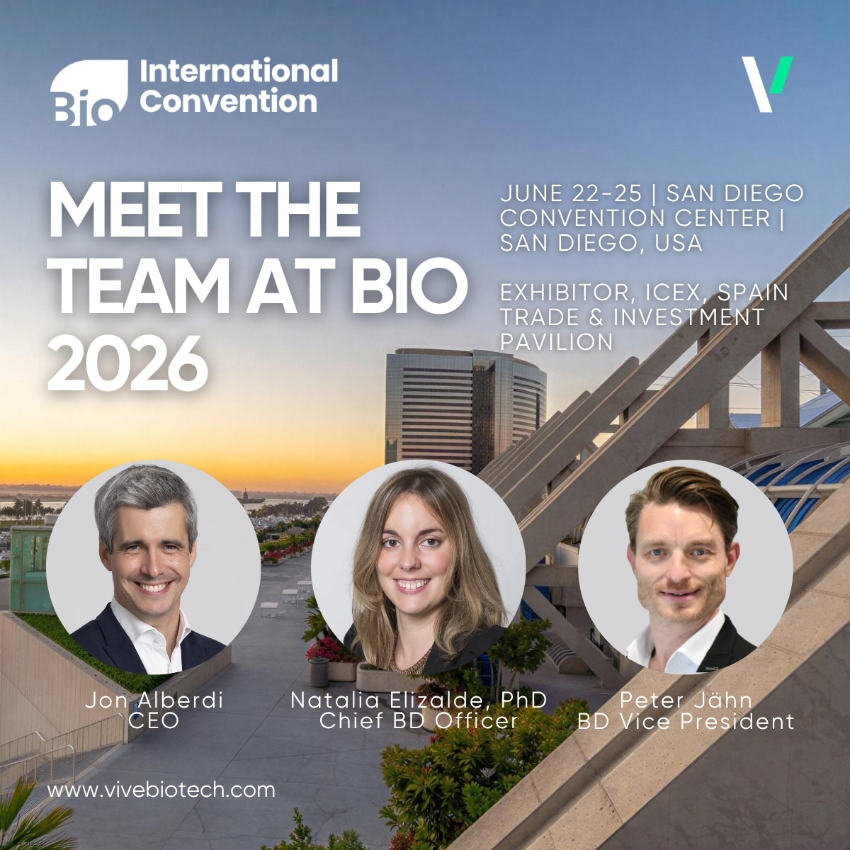 VIVEbiotech to participate in BIO International Convention 2026 in San Diego