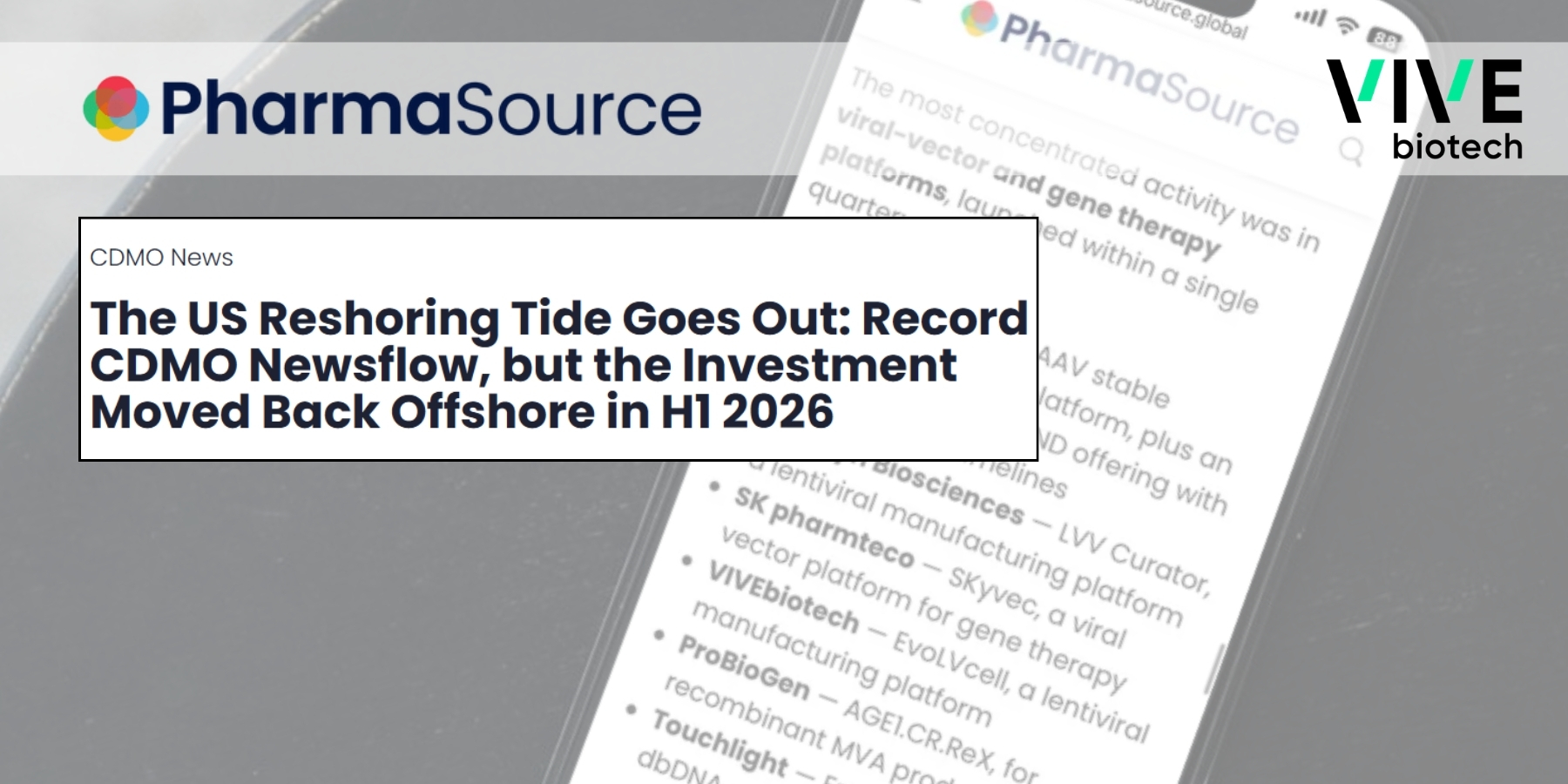 EvoLVcell featured in PharmaSource Industry Analysis
