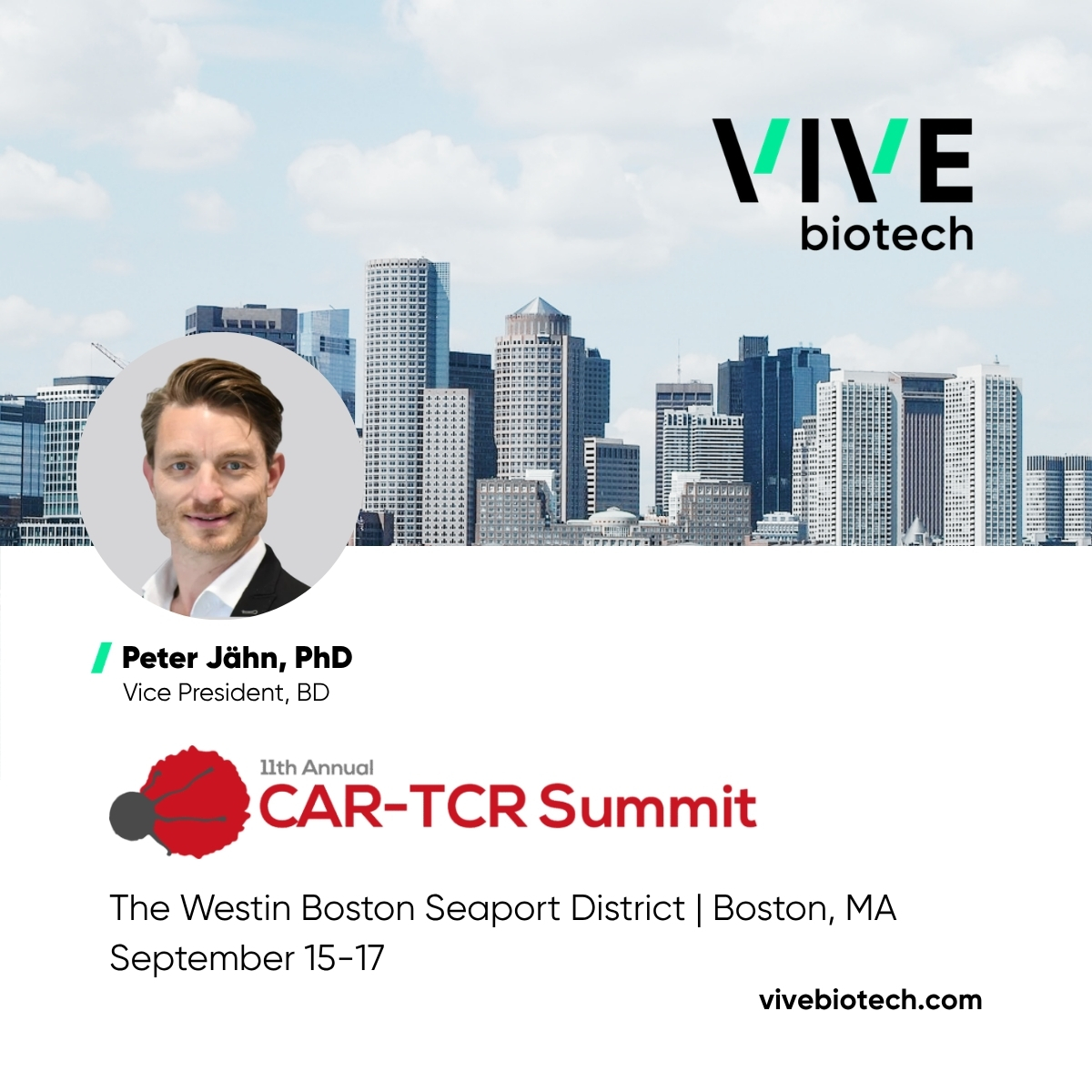 VIVEbiotech will be attending CAR-TCR Summit 2026