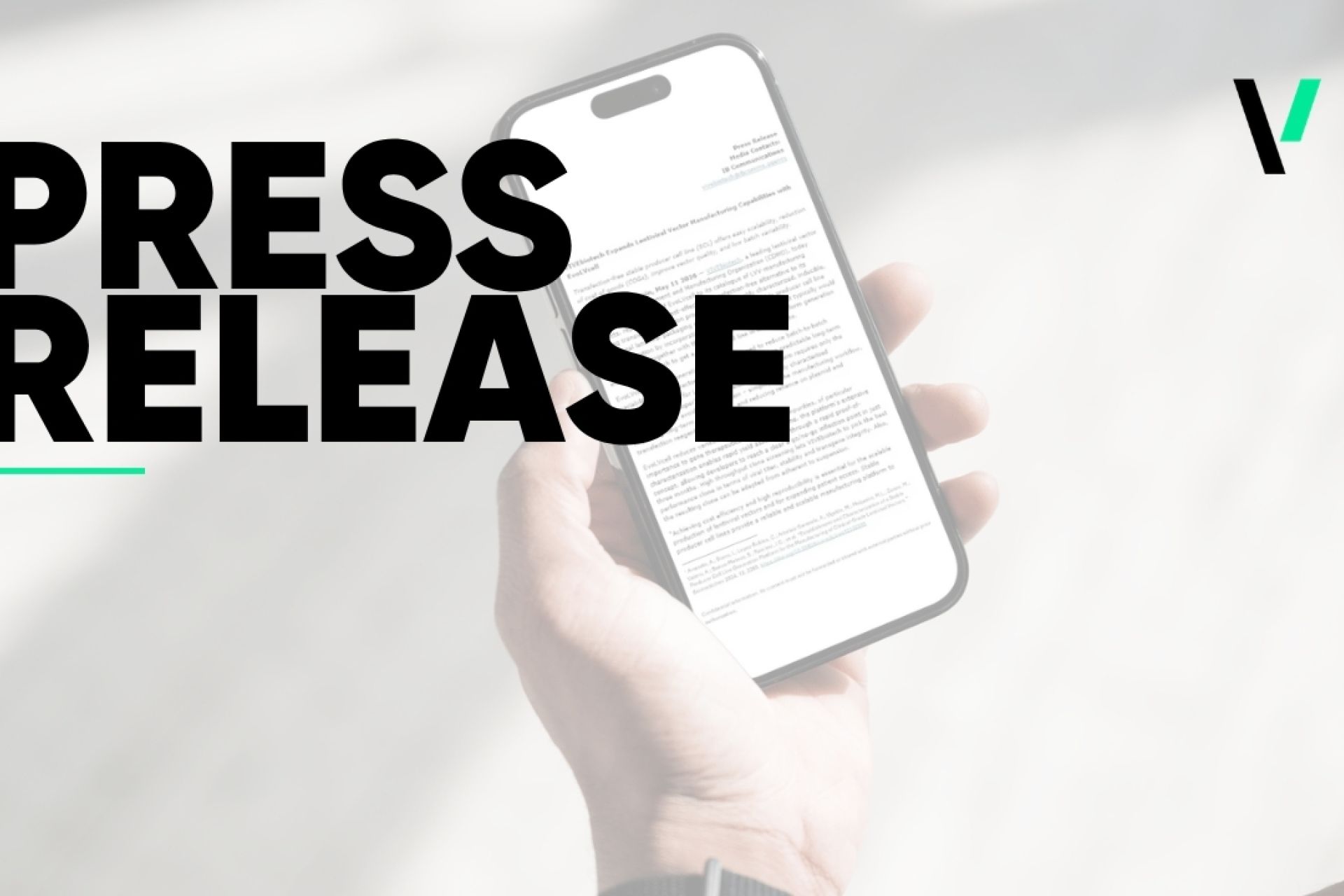 VIVEbiotech Expands Lentiviral Vector Manufacturing Capabilities with EvoLVcell