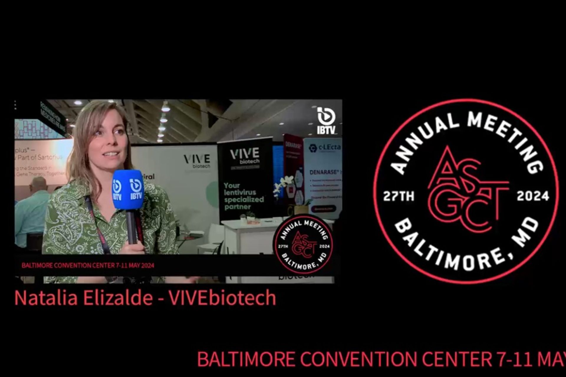 IBTV interviews Natalia Elizalde during ASGCT´s annual meeting