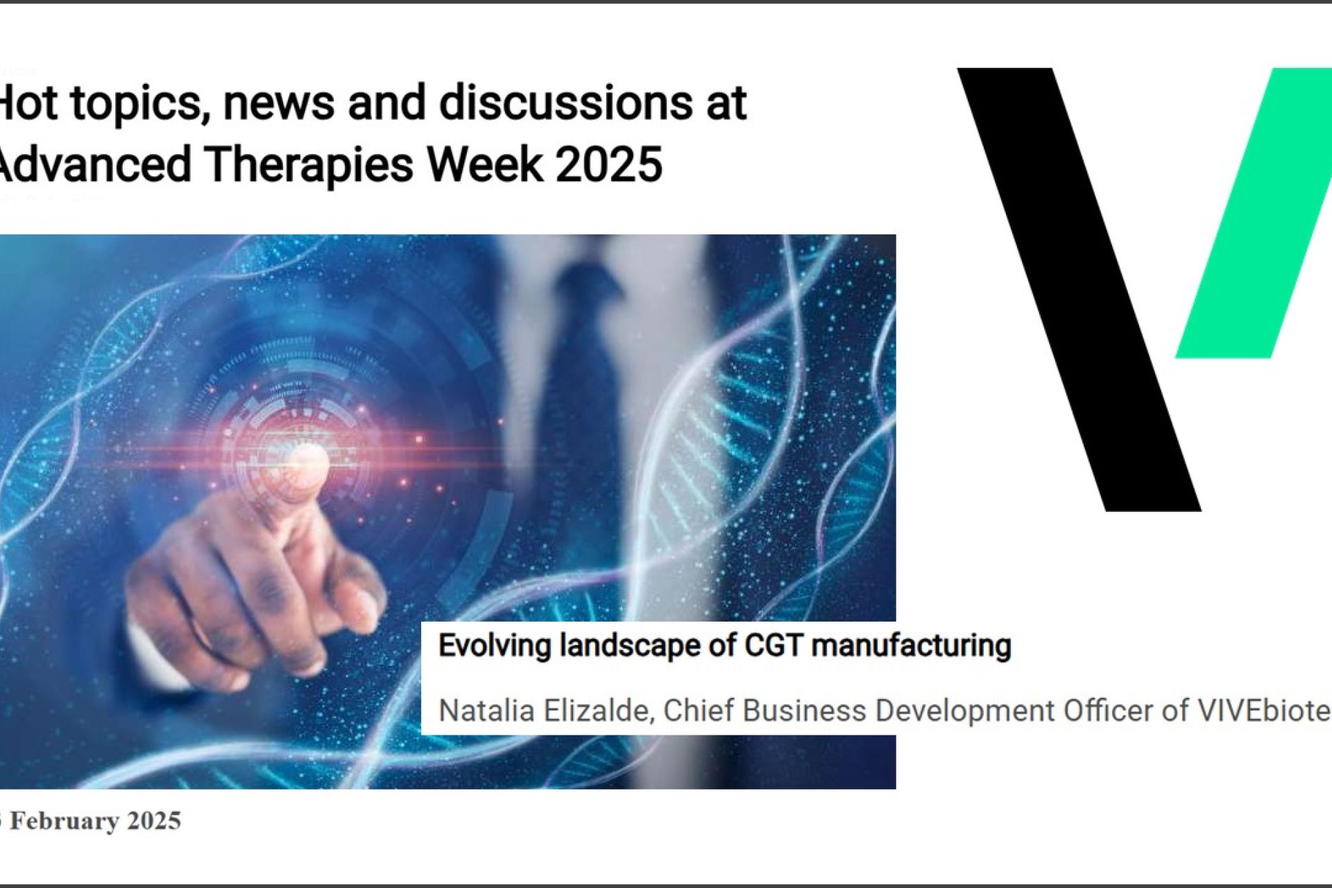 Insights from Advanced Therapies Week 2025