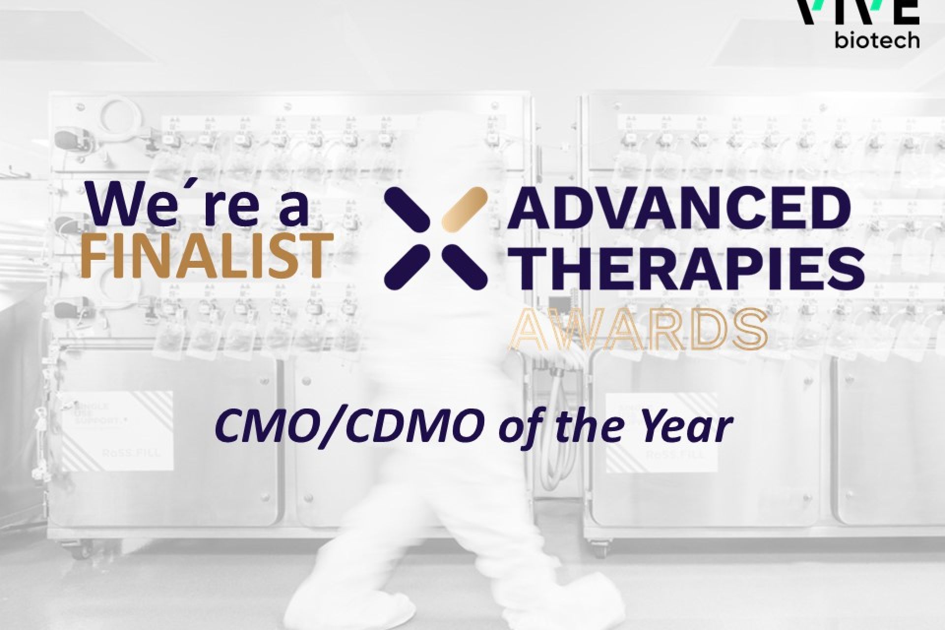 VIVEbiotech named finalist for CMO/CDMO of the Year at Advanced Therapies Awards