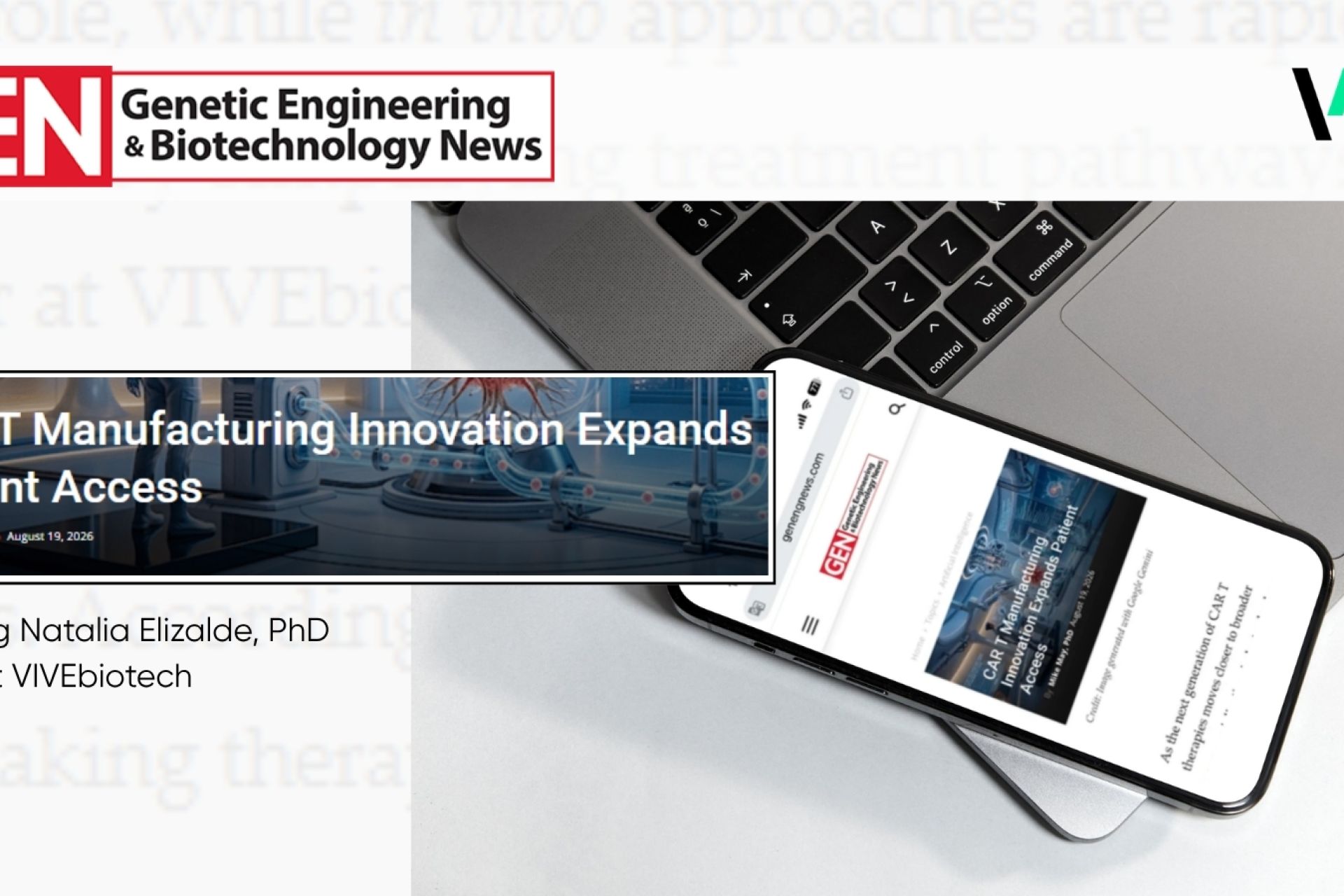 VIVEbiotech shares insights in GEN