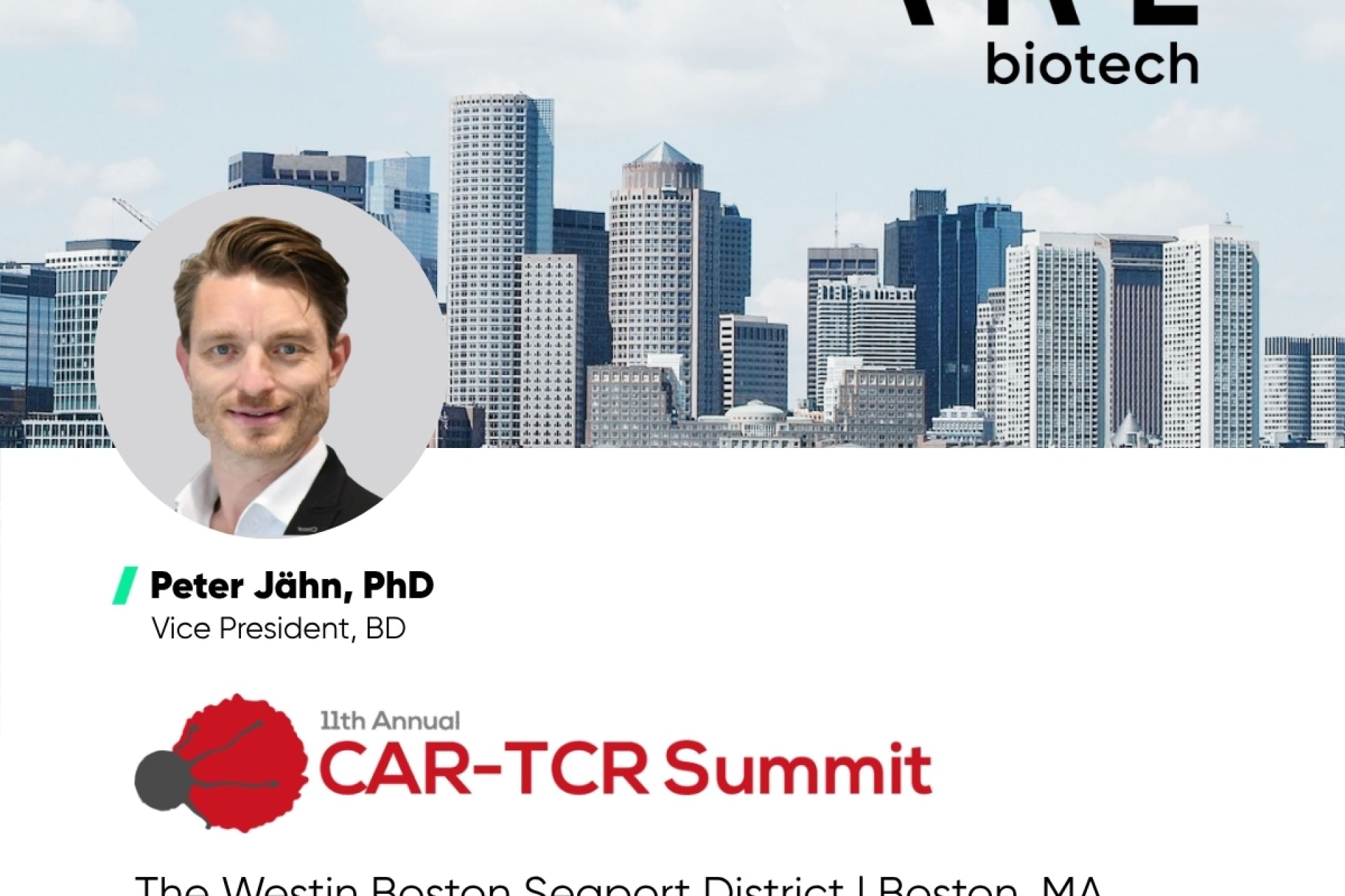 VIVEbiotech will be attending CAR-TCR Summit 2026