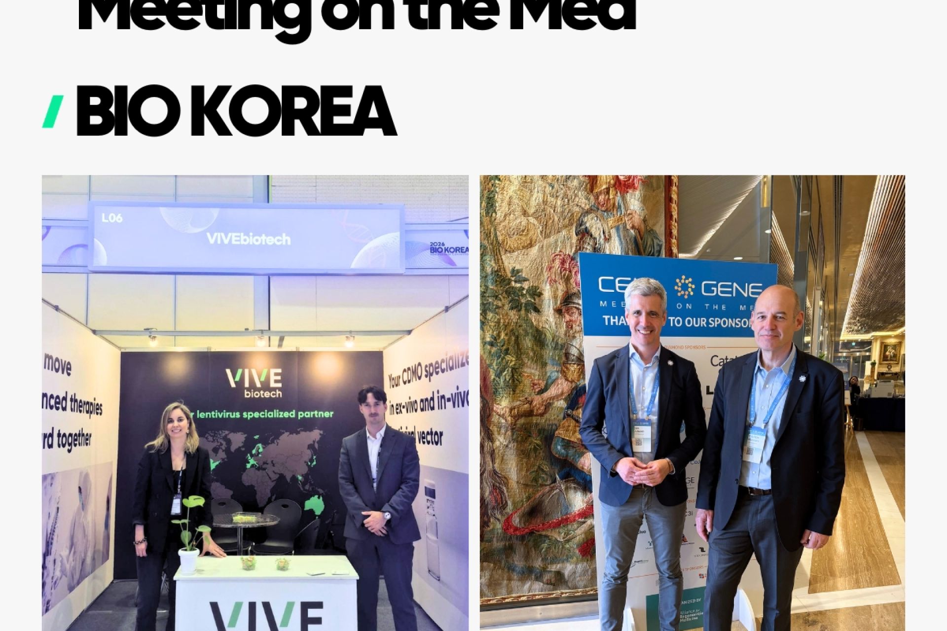 VIVEbiotech takes part in two key cell & gene therapy events in Europe and Asia