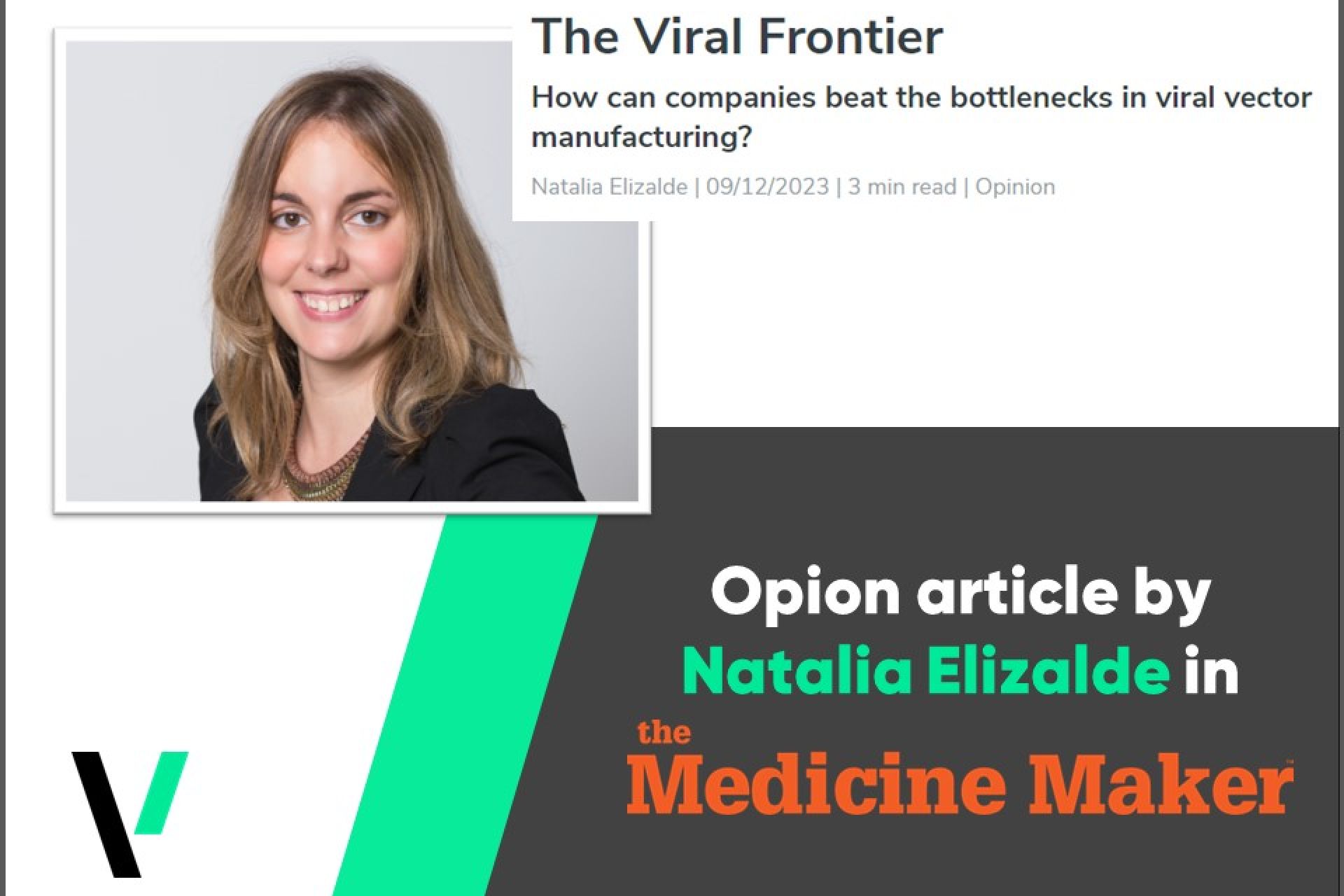 The Medicine Maker publica un artículo de opinión tras entrevistar a Natalia Elizalde