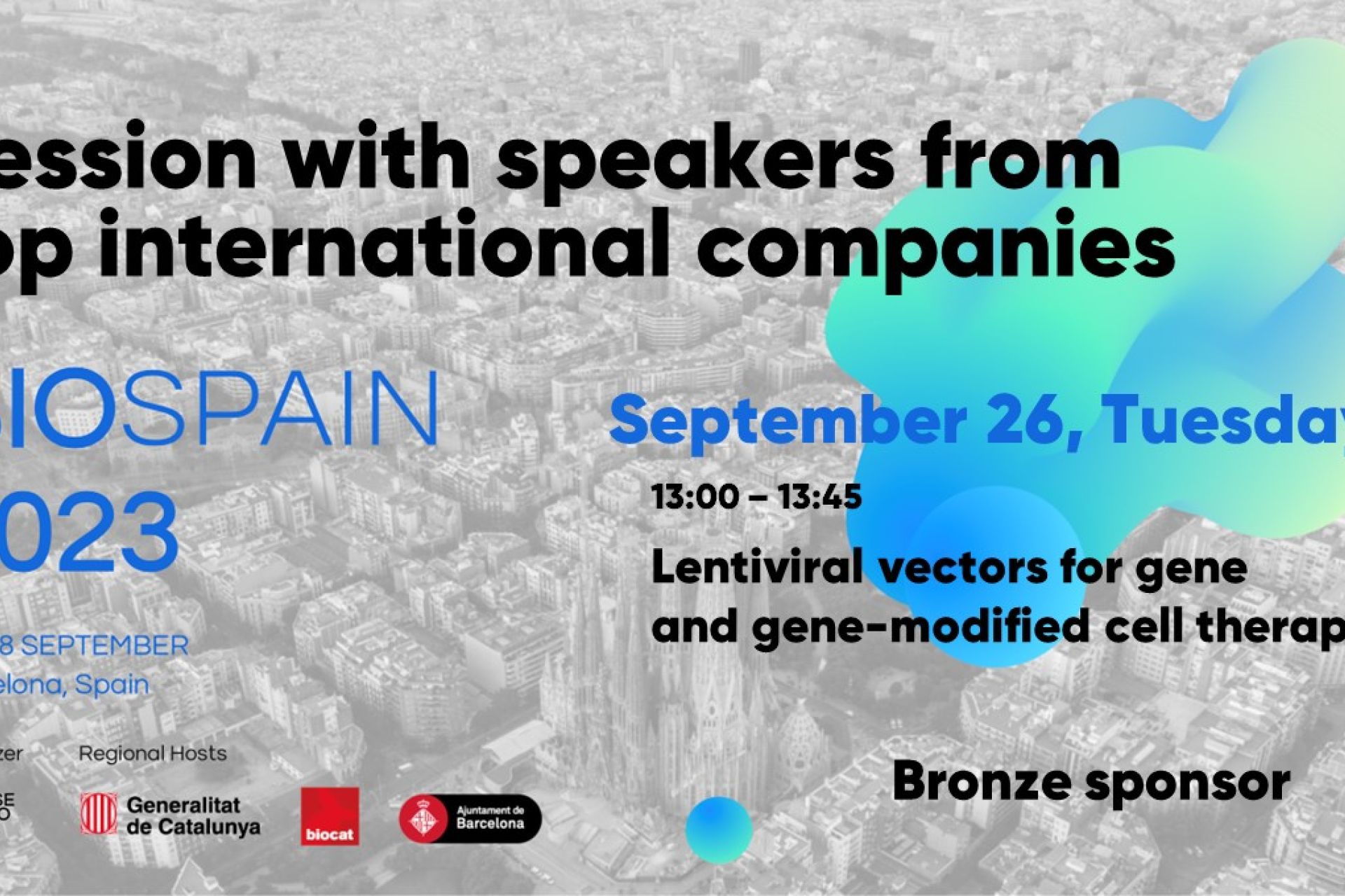VIVEbiotech will lead a session with speakers from top international companies during upcoming Biospain