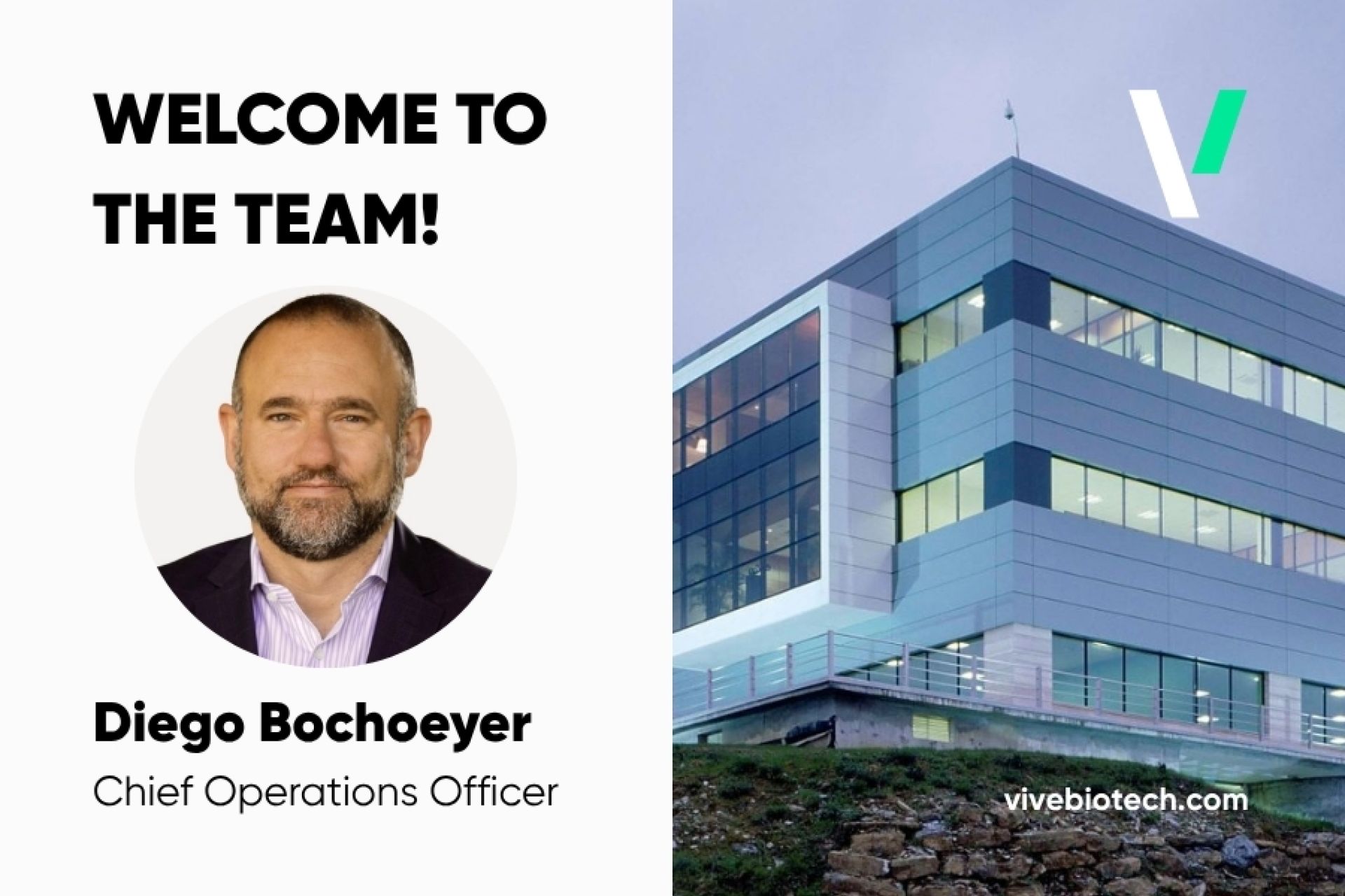 VIVEbiotech Welcomes Diego Bochoeyer as New Chief Operating Officer